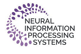 The Neural Information Processing Systems logo, a purple half-circle of helix-like shapes.